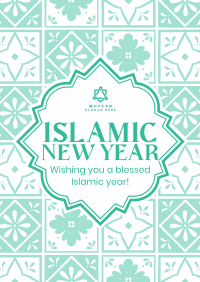 Islamic New Year Wishes Flyer Design