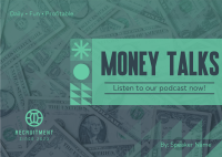 Money Talks Podcast Postcard Image Preview