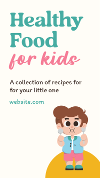 Healthy Recipes for Kids Instagram Story Design