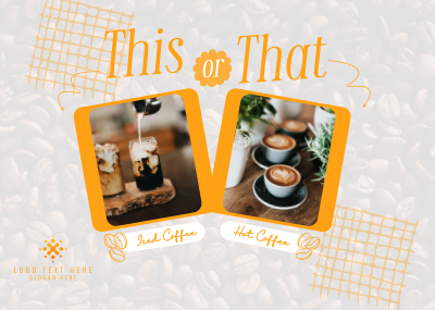 This or That Coffee Postcard Image Preview