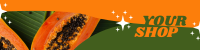 Fresh Papaya Power Etsy Banner Design