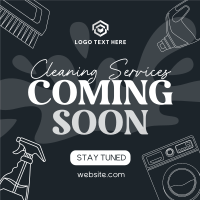 Coming Soon Cleaning Services Instagram Post Design