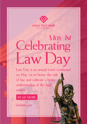 Lady Justice Law Day Flyer Image Preview