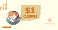 $1 Coffee Cup Facebook ad Image Preview