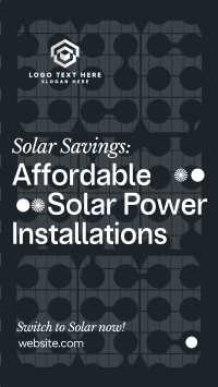 Solar Power Installations TikTok Video Design