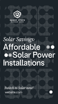 Solar Power Installations TikTok Video Image Preview