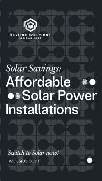 Solar Power Installations TikTok Video Image Preview