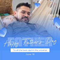 Admiring Best Dads Instagram Post Design
