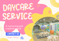 Playful Daycare Facility Postcard Image Preview