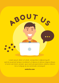 About Us Support Poster Design