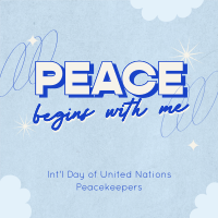 United Nations Peace Begins Linkedin Post Design