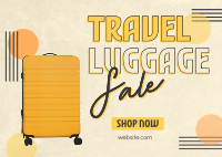 Travel Luggage Discounts Postcard Image Preview