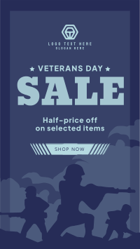 Remembering Veterans Sale Facebook Story Design