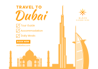 Dubai Travel Package Postcard Image Preview