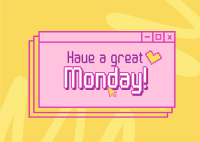 Cheers to Monday Postcard Image Preview