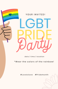 Lgbt Pride Party Invitation Design