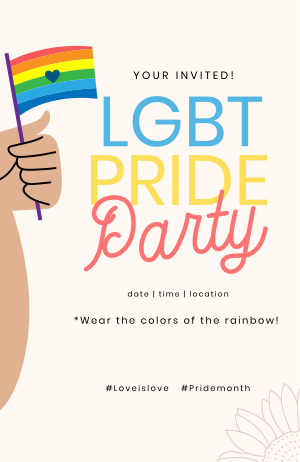 Lgbt Pride Party Invitation Image Preview