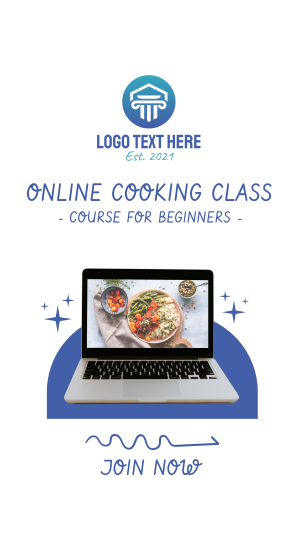 Online Cooking Class Instagram story
