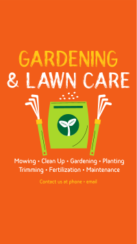 Seeding Lawn Care Facebook Story Design