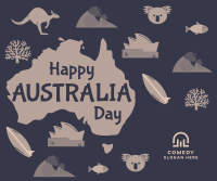 Australia Icons Facebook Post Design