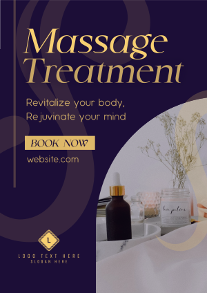 Simple Massage Treatment Flyer Image Preview
