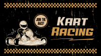 Retro Racing Facebook Event Cover Image Preview