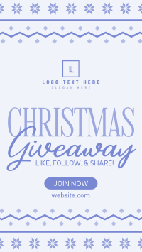 Christmas Giveaway Promo Facebook Story Design