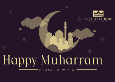 Blessed Islamic Year Postcard Image Preview