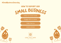 Online Business Support Postcard Image Preview