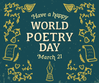 World Poetry Day Facebook post Image Preview