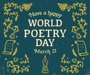 World Poetry Day Facebook post Image Preview