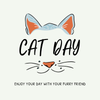 Cat Face Greeting Instagram post Image Preview