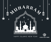 Islam New Year Facebook Post Design