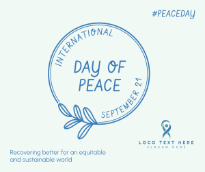 Day Of Peace Badge Facebook post Image Preview