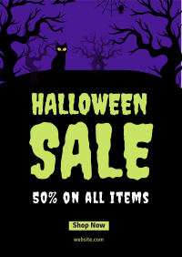 Spooky Midnight Sale Flyer Image Preview
