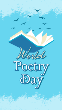 Happy Poetry Day Instagram Story Design