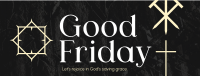 Minimalist Good Friday Greeting  Facebook Cover Design