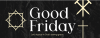 Minimalist Good Friday Greeting  Facebook Cover Image Preview