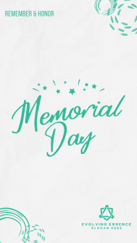 Memorial Day Doodle TikTok video Image Preview