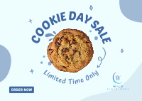 Cookie Day Sale Postcard Image Preview