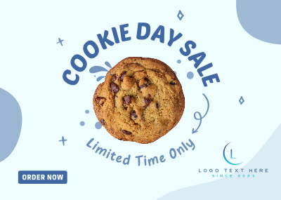 Cookie Day Sale Postcard Image Preview