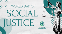 World Day Of Social Justice Facebook Event Cover Design