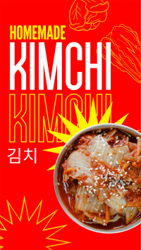 Homemade Kimchi Instagram Story Design