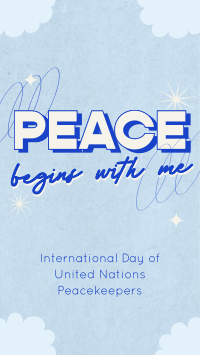 United Nations Peace Begins Facebook Story Design