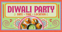 Playful Retro Diwali Facebook Ad Preview