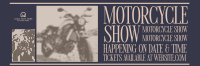 Retro Motorcycle Show Twitter Header Design