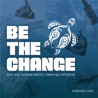 Sustainability Clean Up Drive Instagram Post Design