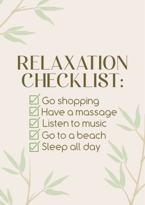 Nature Relaxation List Flyer Image Preview