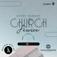 Worship with us Instagram post Image Preview