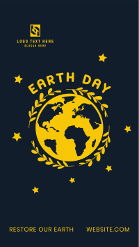 Restore Earth Day Facebook story Image Preview